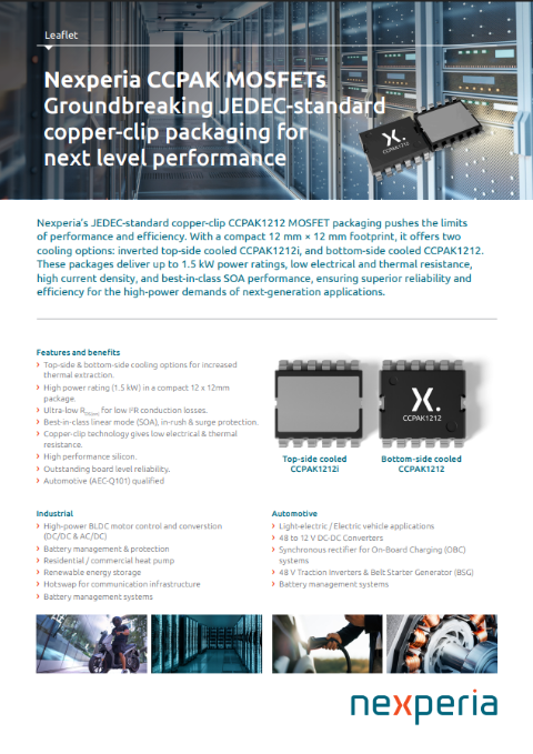 Nexperia CCPAK MOSFETs
