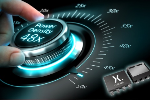 NexperiaLFPAK MOSFET系列全新8 x 8 mm器件使得功率密度提高48倍